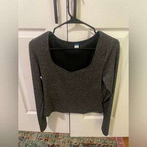 Sparkly Black Long Sleeve